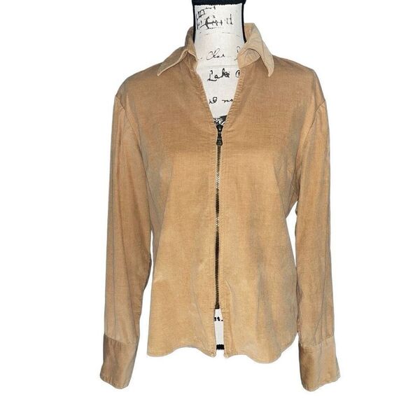 Harve’ Benard by Benard Holtz tan corduroy zip up jacket large - Picture 4 of 8
